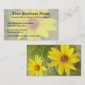 Prairie Sunflower - Helianthus maximilianii Visitekaartje (Voorkant / Achterkant)