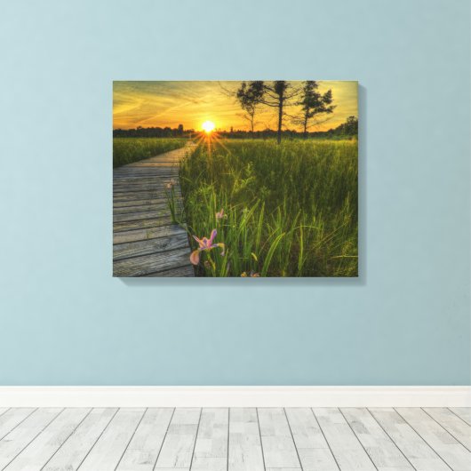 Prairie Sunset Canvas Afdruk (Insitu (Houten vloer))