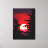 Prairie Sunset Canvas Afdruk (Voorkant)