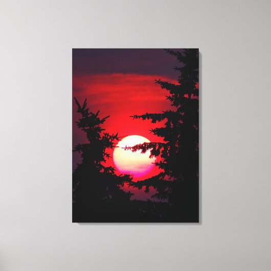 Prairie Sunset Canvas Afdruk (Voorkant)