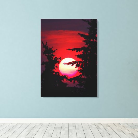 Prairie Sunset Canvas Afdruk (Insitu (Houten vloer))