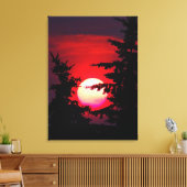 Prairie Sunset Canvas Afdruk (Insitu (Woonkamer))