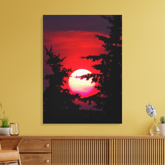 Prairie Sunset Canvas Afdruk (Insitu (Woonkamer))