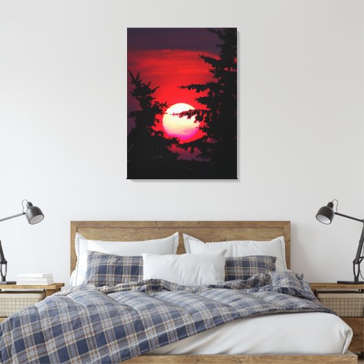 Prairie Sunset Canvas Afdruk (Insitu (Slaapkamer))