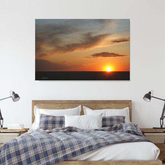 Prairie Sunset Canvas Afdruk (Insitu (Slaapkamer))