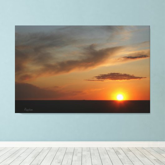 Prairie Sunset Canvas Afdruk (Insitu (Houten vloer))