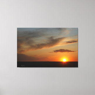 Prairie Sunset Canvas Afdruk