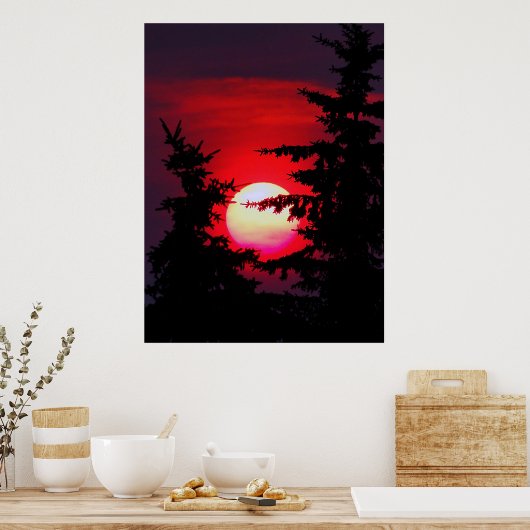 Prairie Sunset Poster (Keuken)