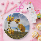 Prairie Sunset round paper plate Papieren Bordje (Feest)