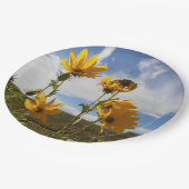 Prairie Sunset round paper plate Papieren Bordje (Gekanteld)