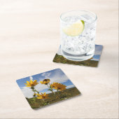 Prairie Sunset square paper coaster Kartonnen Onderzetters (Insitu)