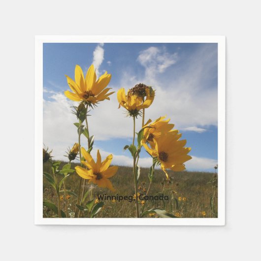 Prairie Sunset square paper napkin Servet (Voorkant)