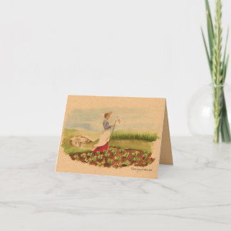 Prairie Vrouw Wenskaart Kaart