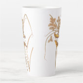 Prairie Warbler Audubon Yellow Bird Latte Mok (Voorkant)