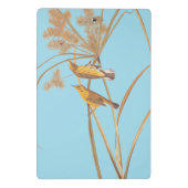 Prairie Warbler Audubon Yellow Bird Mini Klembord (Achterkant)