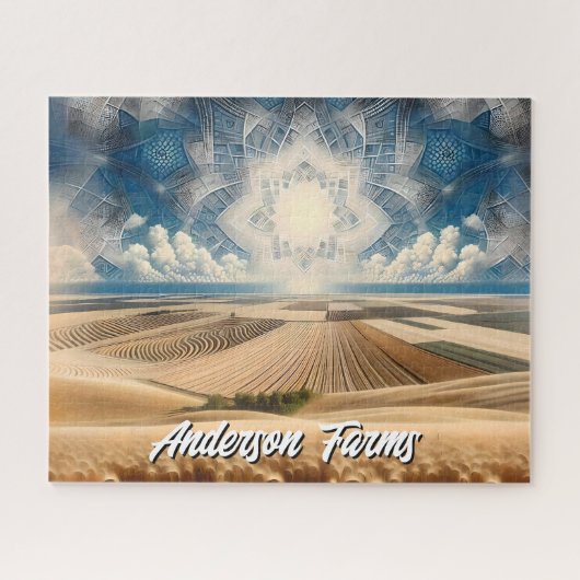 Prairie Wheat Boerderij Abstract Legpuzzel (Horizontaal)