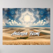 Prairie Wheat Boerderij Abstract Poster (Voorkant)