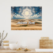 Prairie Wheat Boerderij Abstract Poster (Keuken)