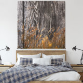 Prairie Wheat on Barn Board Canvas Afdruk (Insitu (Slaapkamer))