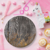 Prairie Wheat on Barn Board Papieren Bordje (Feest)