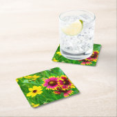 Prairie wilde bloemen in Hill Country Kartonnen Onderzetters (Insitu)