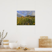 Prairie Wildflower in Vele gletsjervallei Poster (Keuken)