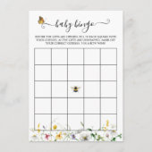 Prairie Wildflowers, Bijen, Vlinders Bingo Game Informatiekaartje (Voorkant)