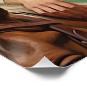 Prairie Zadels: Cowgirl Wall Art Perfect Poster (Hoek)