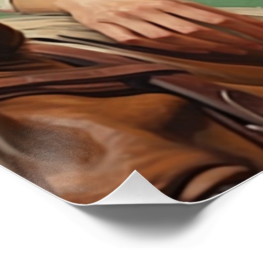 Prairie Zadels: Cowgirl Wall Art Perfect Poster (Hoek)