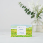 Prairiegras Wildflower Meadow Herbal Visitekaartje (Staand voorkant)