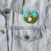 prairiehond die staat ronde button 5,7 cm (In situ)