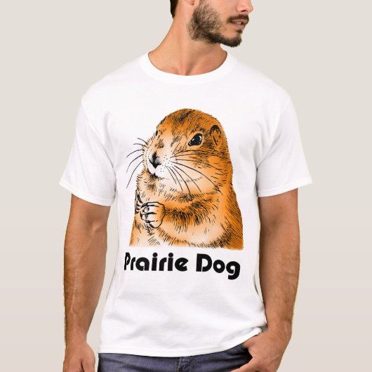prairiehond (een achterfiguur) t-shirt (Voorkant)
