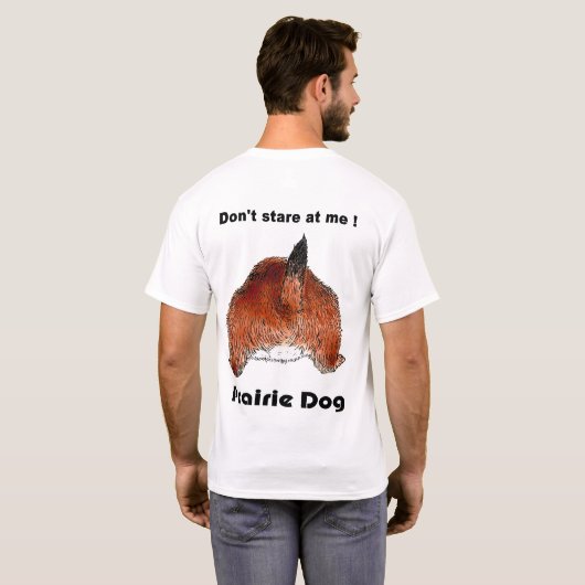 prairiehond (een achterfiguur) t-shirt (Achterkant volledig)