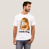 prairiehond (een achterfiguur) t-shirt (Voorkant volledig)
