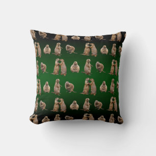 Prairiehond Razzia Kussen (Groene Mix)