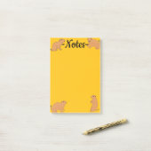 Prairiehonden Post-it® Notes (Op bureau)