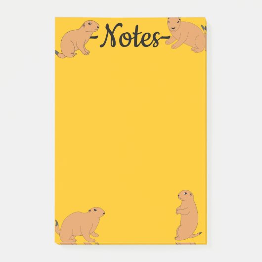 Prairiehonden Post-it® Notes (Voorkant)