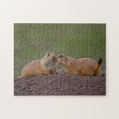 prairiehonden zoenen legpuzzel (Horizontaal)