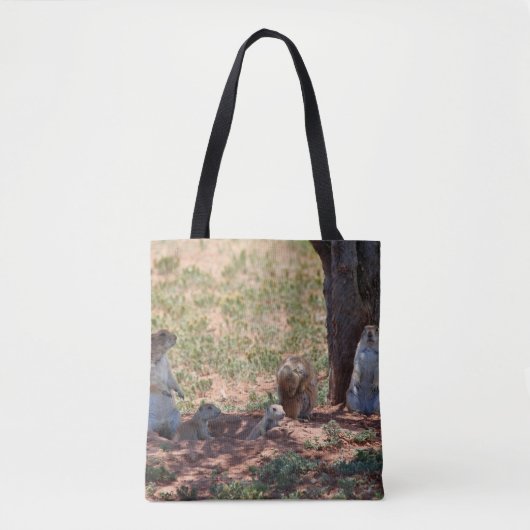 Prairiehondenfamilie Tote Bag (Voorkant)