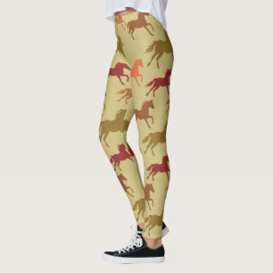 Prairiepaarden hardlopend Rijden Equestrian Vintag Leggings