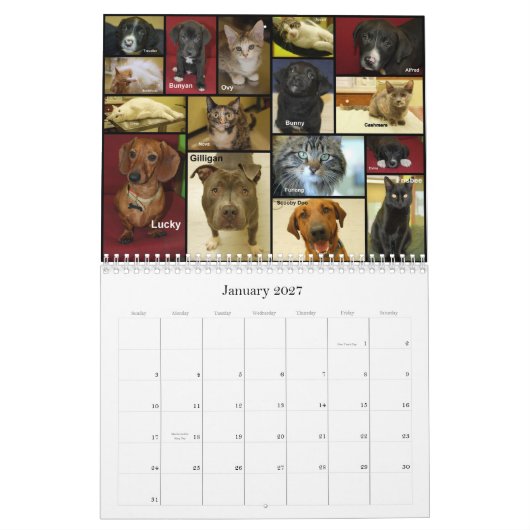 Prairie's Edge Humane Society 2012 Large Kalender (Jan 2027)