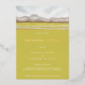 Prairies in Bloom Rehearsal Dinner Folie Uitnodiging (Voorkant)