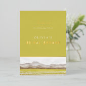 Prairies in Bloom Vrijgezellenfeest - Hartelijk da Folie Uitnodiging (Staand Voorkant)