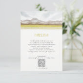 Prairies in Bloom Wedding Details Informatiekaartje (Staand voorkant)