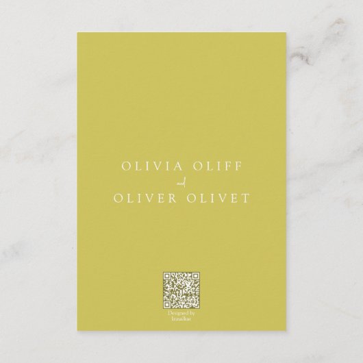 Prairies in Bloom Wedding Details Informatiekaartje (Achterkant)