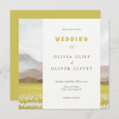 Prairies in het Bloom Wedding Kaart (Voorkant / Achterkant)