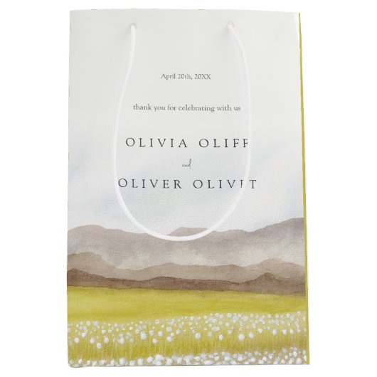 Prairies in het Bloom Wedding Medium Cadeauzakje (Voorkant)