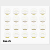 Prairies in het Bloom Wedding Ronde Sticker (Vel)