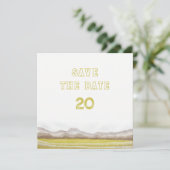 Prairies in het Bloom Wedding Save the Date Kaart (Staand voorkant)