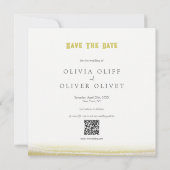 Prairies in het Bloom Wedding Save the Date Kaart (Achterkant)